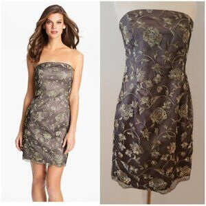 Adriana Papell Evening Strapless Dress NWT